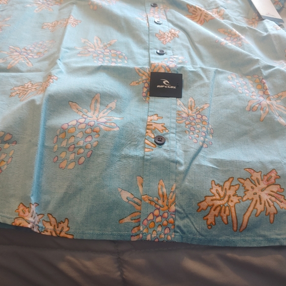 Rip curl Button down Shirt polo shirts boys NEW - Picture 8 of 15